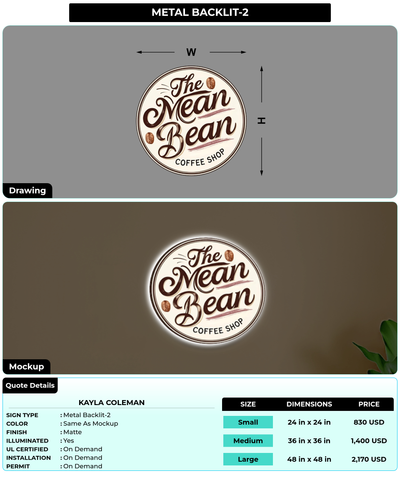 CUSTOM MOCKUP SIGN FOR Kayla Coleman