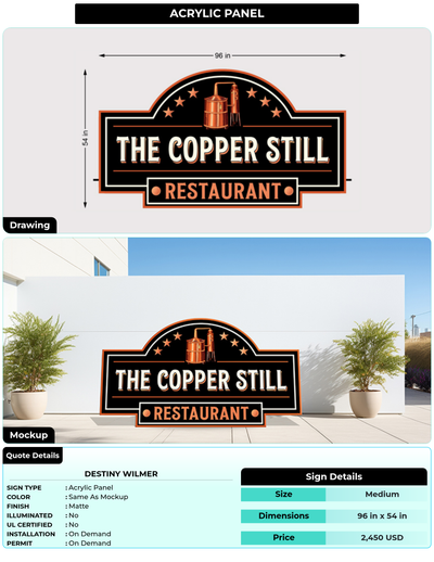 CUSTOM MOCKUP SIGN FOR Destiny Wilmer