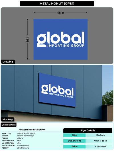 CUSTOM MOCKUP SIGN FOR Maksim Khripchenko