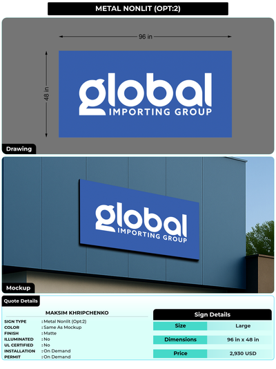 CUSTOM MOCKUP SIGN FOR Maksim Khripchenko