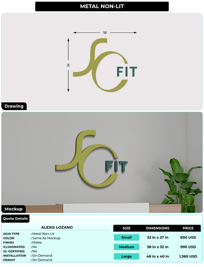 CUSTOM MOCKUP SIGN FOR Alexis Lozano