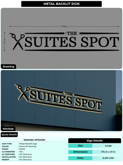 CUSTOM MOCKUP SIGN FOR Shauna Afshani
