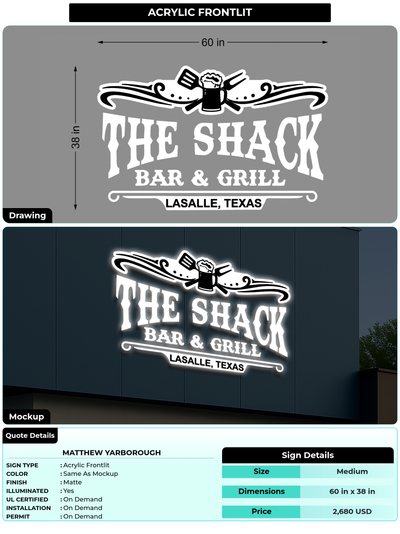 CUSTOM MOCKUP SIGN FOR Matthew Yarborough