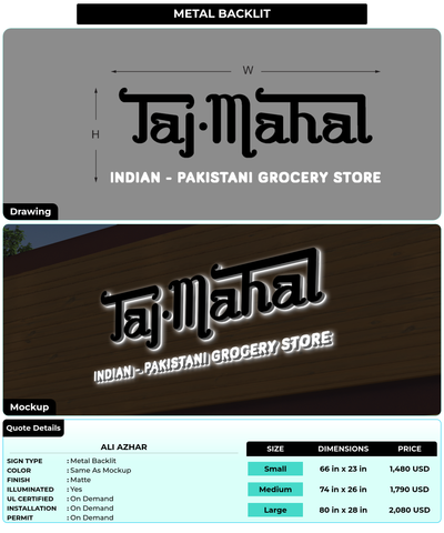 CUSTOM MOCKUP SIGN FOR Ali Azhar