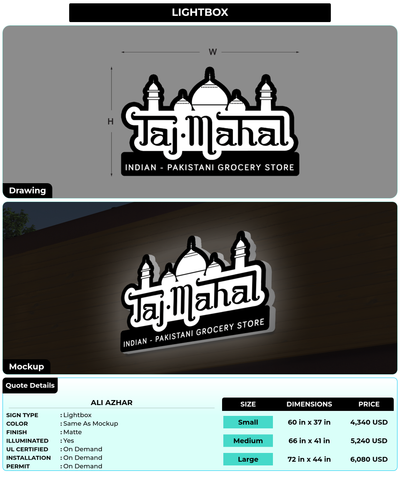 CUSTOM MOCKUP SIGN FOR Ali Azhar