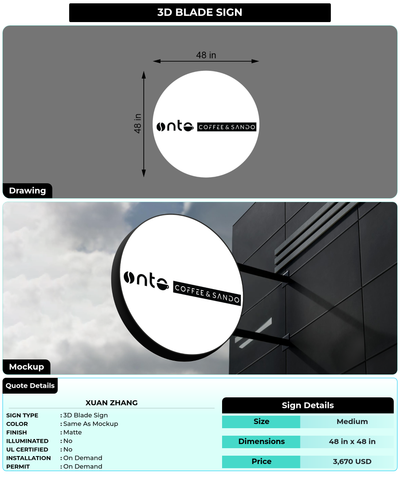 CUSTOM MOCKUP SIGN FOR Xuan Zhang