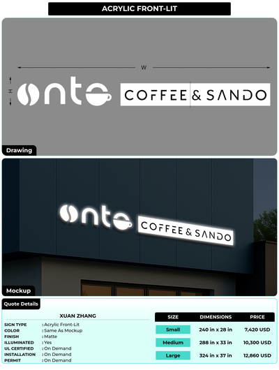 CUSTOM MOCKUP SIGN FOR Xuan Zhang