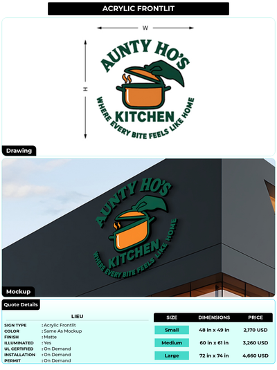 CUSTOM MOCKUP SIGN FOR lieu