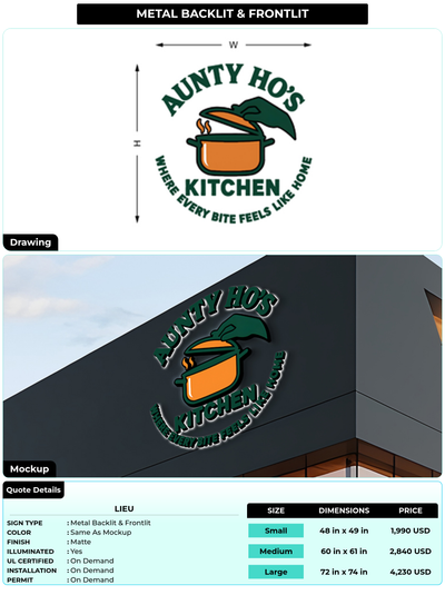 CUSTOM MOCKUP SIGN FOR lieu