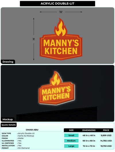 CUSTOM MOCKUP SIGN FOR Omar abu
