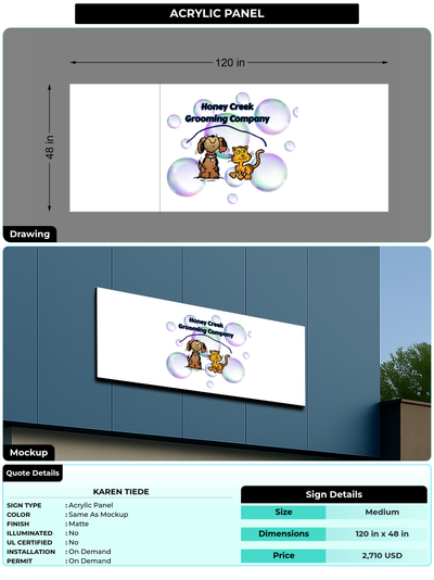 CUSTOM MOCKUP SIGN FOR Karen Tiede