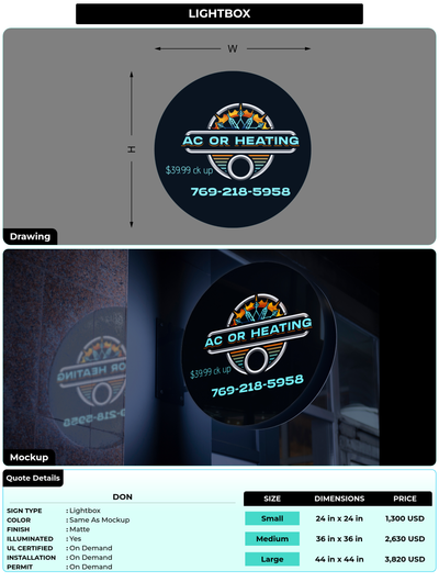 CUSTOM MOCKUP SIGN FOR Don