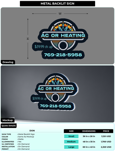 CUSTOM MOCKUP SIGN FOR Don