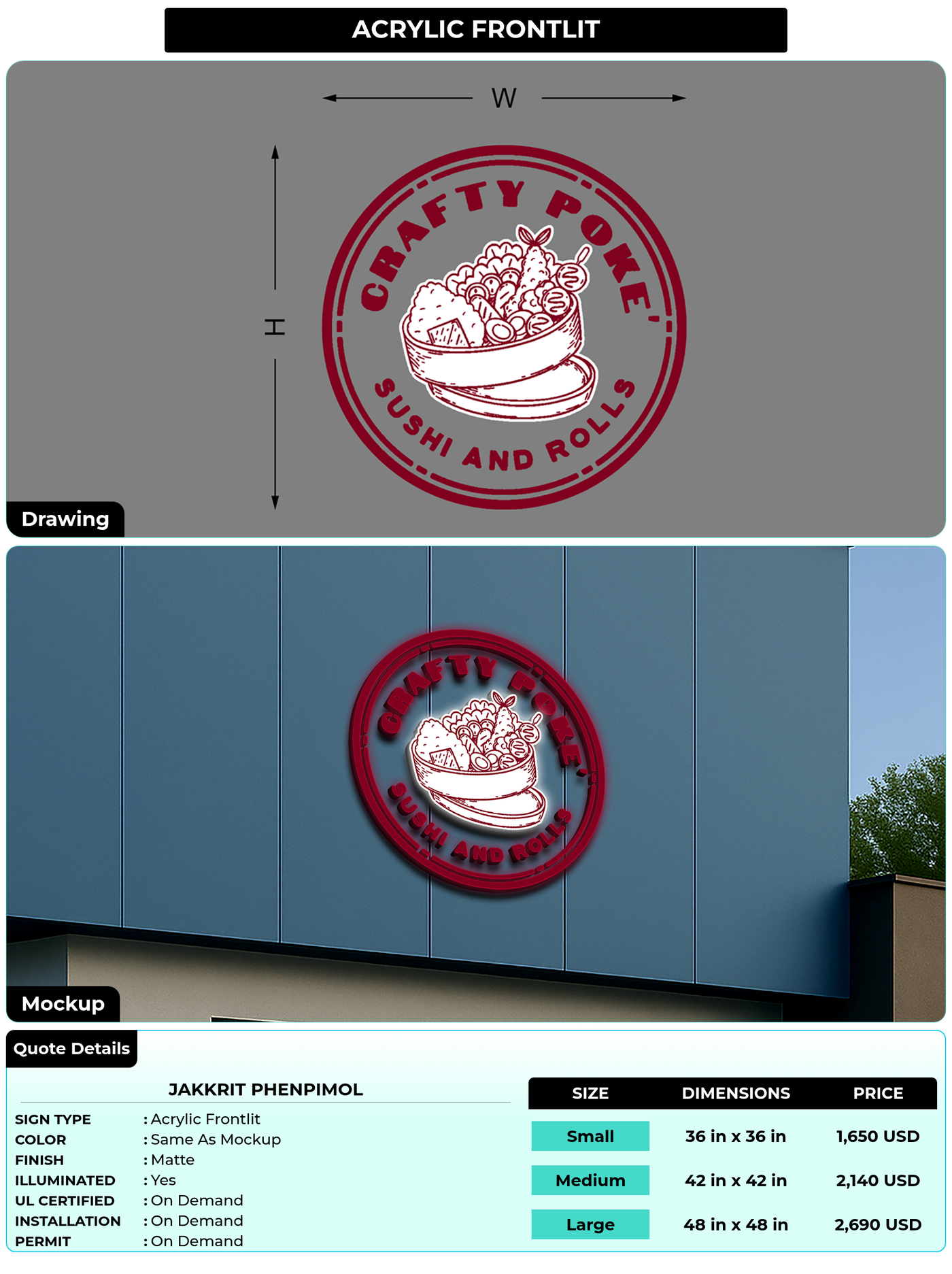 CUSTOM MOCKUP SIGN FOR Jakkrit Phenpimol