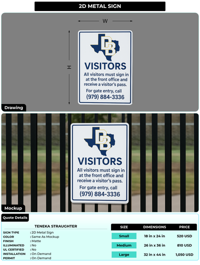 CUSTOM MOCKUP SIGN FOR Teneka Straughter