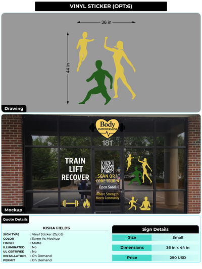 CUSTOM MOCKUP SIGN FOR Kisha Fields