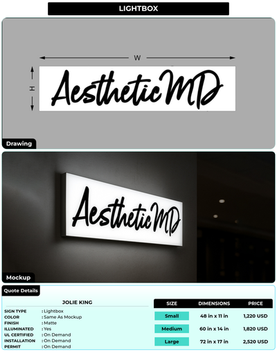 CUSTOM MOCKUP SIGN FOR Jolie King