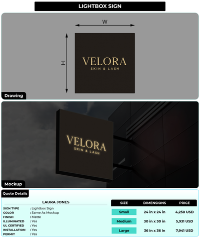 CUSTOM MOCKUP SIGN FOR Laura jones