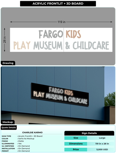 CUSTOM MOCKUP SIGN FOR Charlsie Karmo