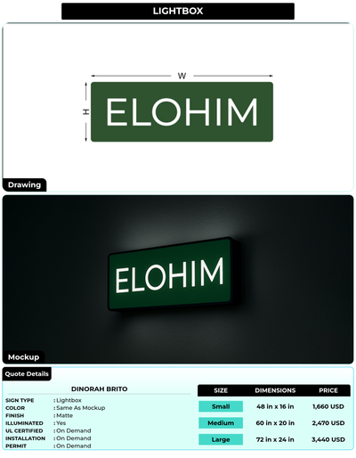 CUSTOM MOCKUP SIGN FOR Dinorah brito