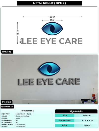 CUSTOM MOCKUP SIGN FOR Kristen Lee