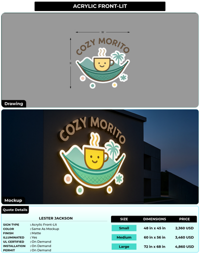 CUSTOM MOCKUP SIGN FOR Lester Jackson