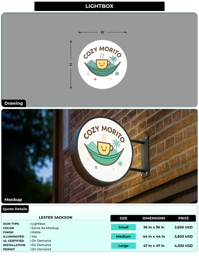 CUSTOM MOCKUP SIGN FOR Lester Jackson
