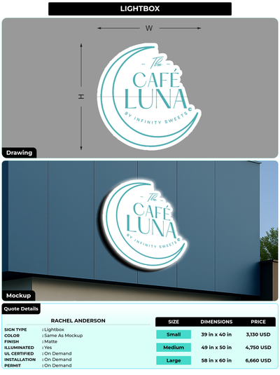 CUSTOM MOCKUP SIGN FOR Rachel Anderson