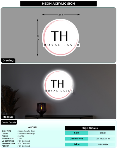 CUSTOM MOCKUP SIGN FOR Andrei
