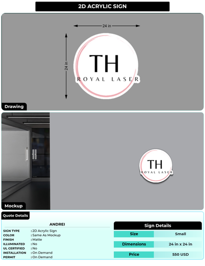 CUSTOM MOCKUP SIGN FOR Andrei