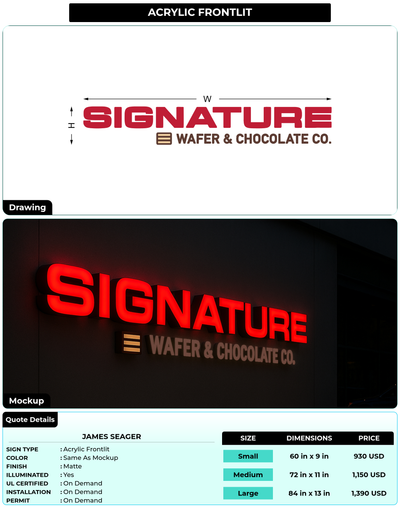 CUSTOM MOCKUP SIGN FOR JAMES SEAGER