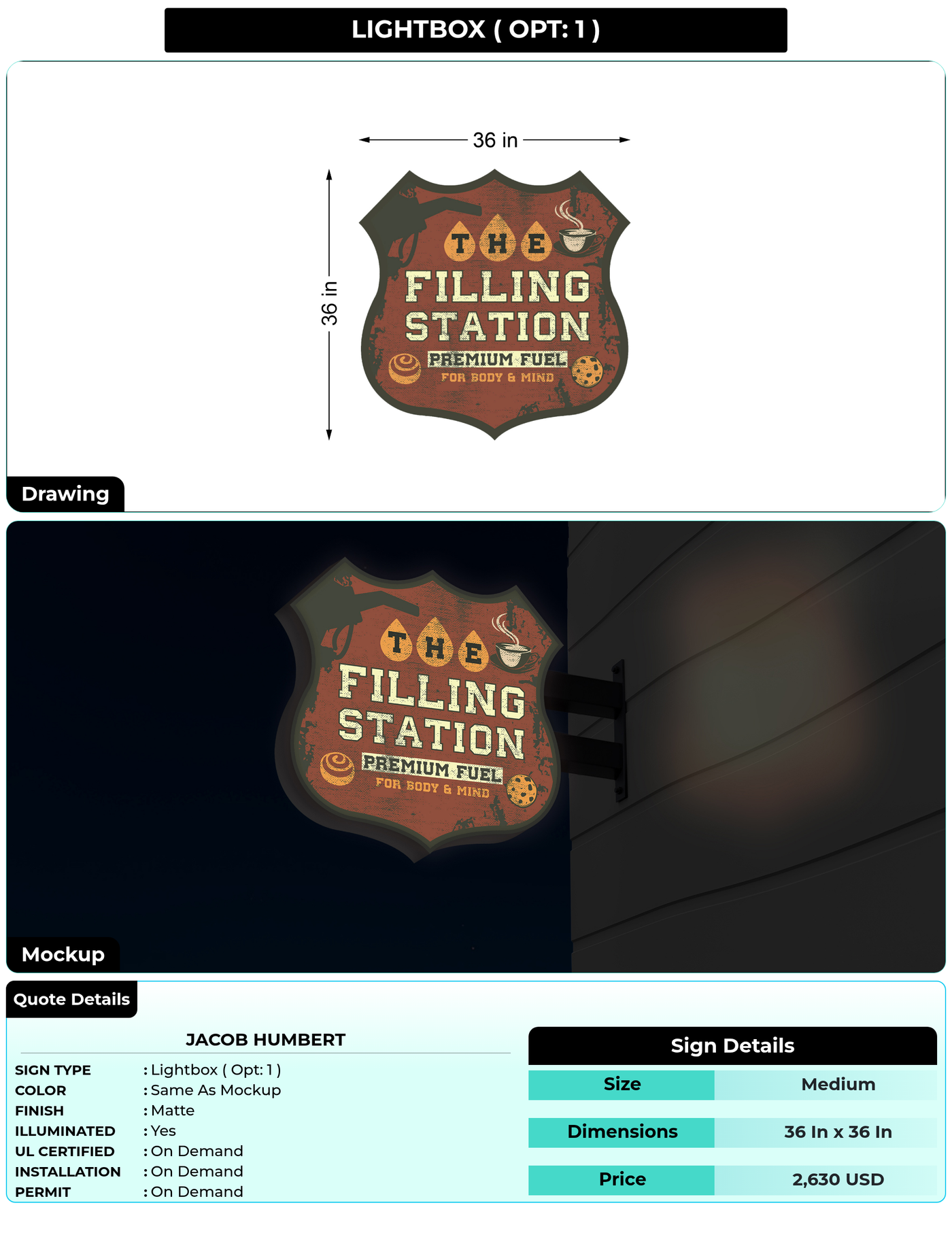 CUSTOM MOCKUP SIGN FOR Jacob Humbert