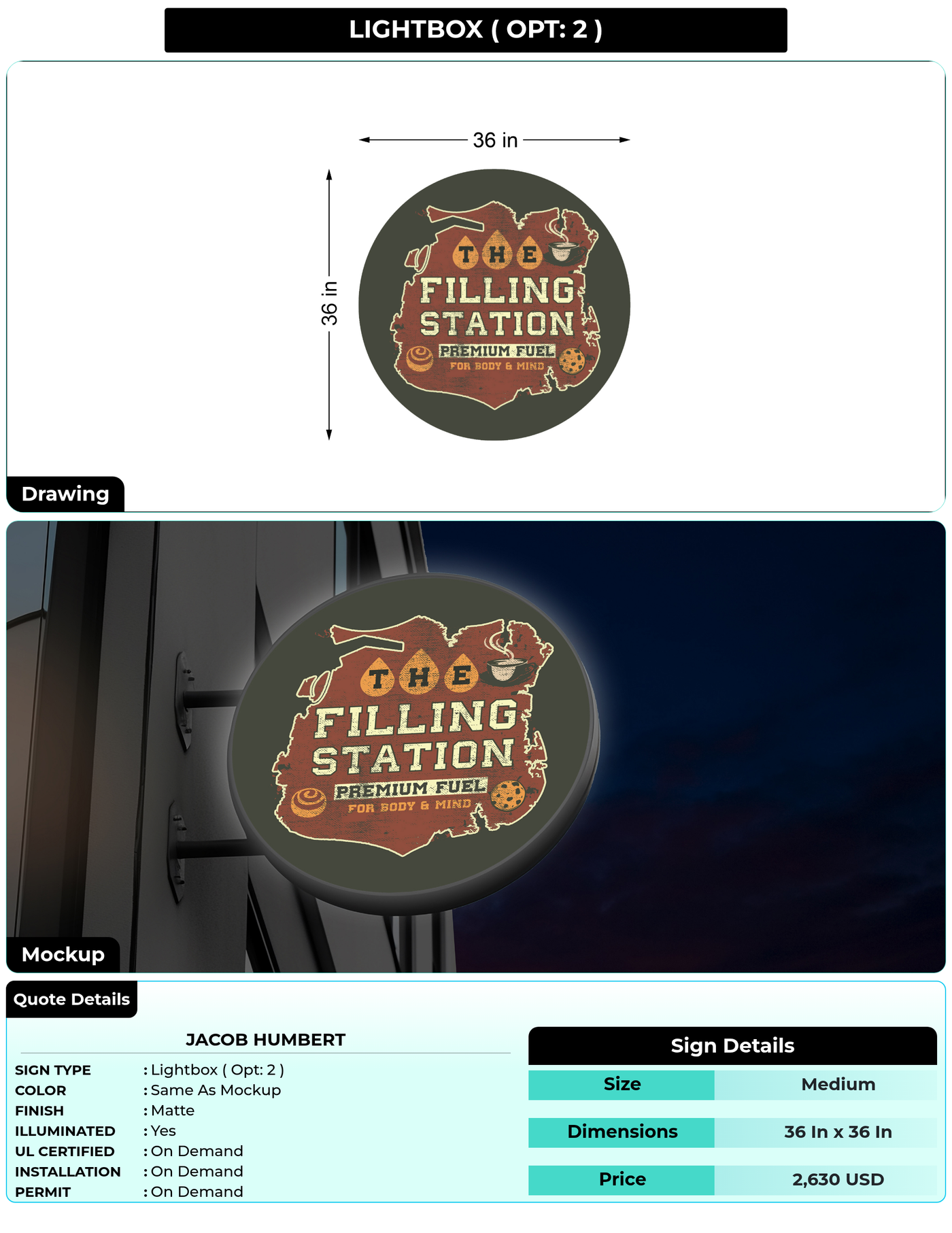 CUSTOM MOCKUP SIGN FOR Jacob Humbert