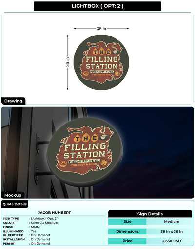 CUSTOM MOCKUP SIGN FOR Jacob Humbert