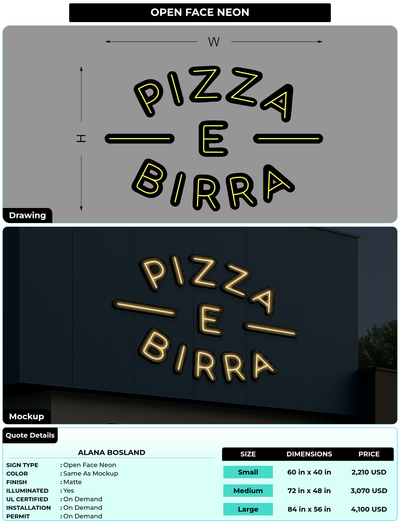 CUSTOM MOCKUP SIGN FOR Alana Bosland