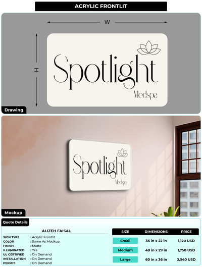 CUSTOM MOCKUP SIGN FOR Alizeh Faisal