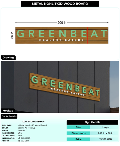 CUSTOM MOCKUP SIGN FOR David Gharibyan