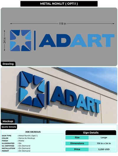 CUSTOM MOCKUP SIGN FOR Joe DeJesus