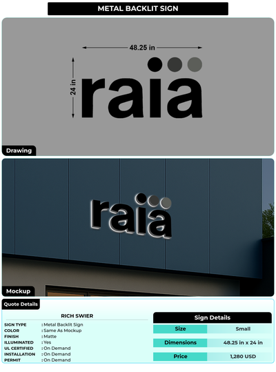 CUSTOM MOCKUP SIGN FOR Rich Swier