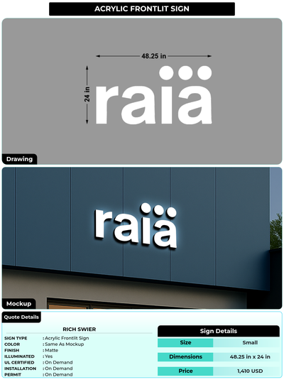 CUSTOM MOCKUP SIGN FOR Rich Swier