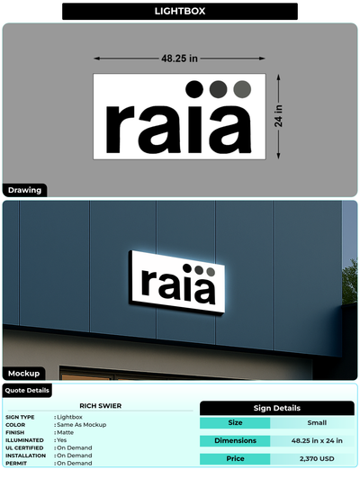CUSTOM MOCKUP SIGN FOR Rich Swier