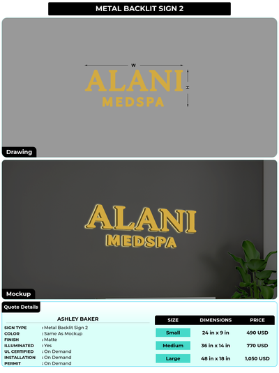 CUSTOM MOCKUP SIGN FOR Ashley Baker