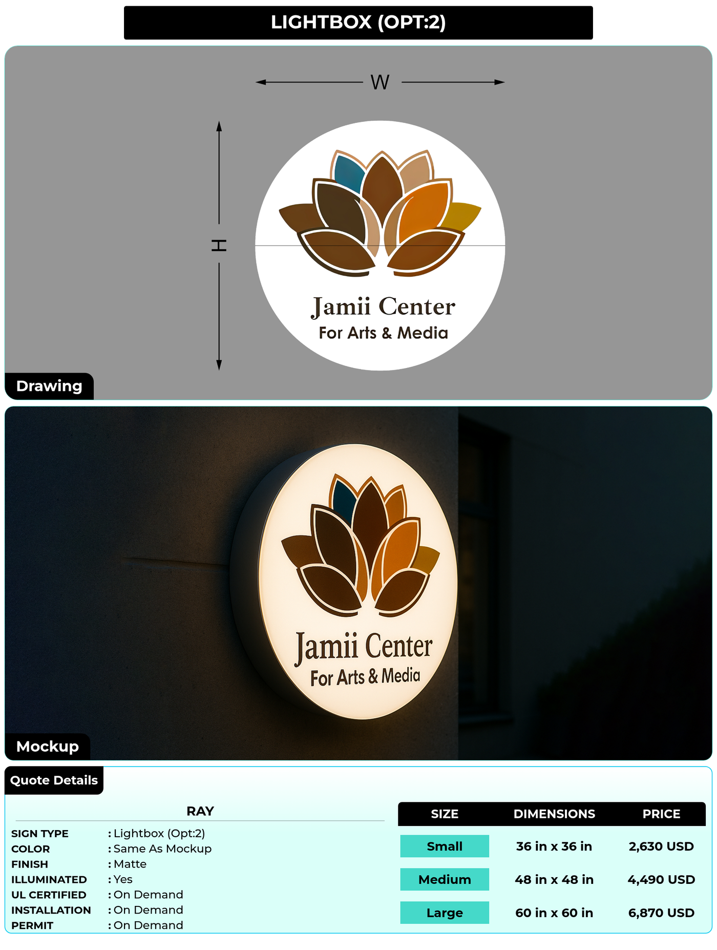 CUSTOM MOCKUP SIGN FOR Ray