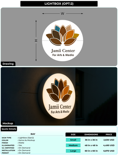 CUSTOM MOCKUP SIGN FOR Ray