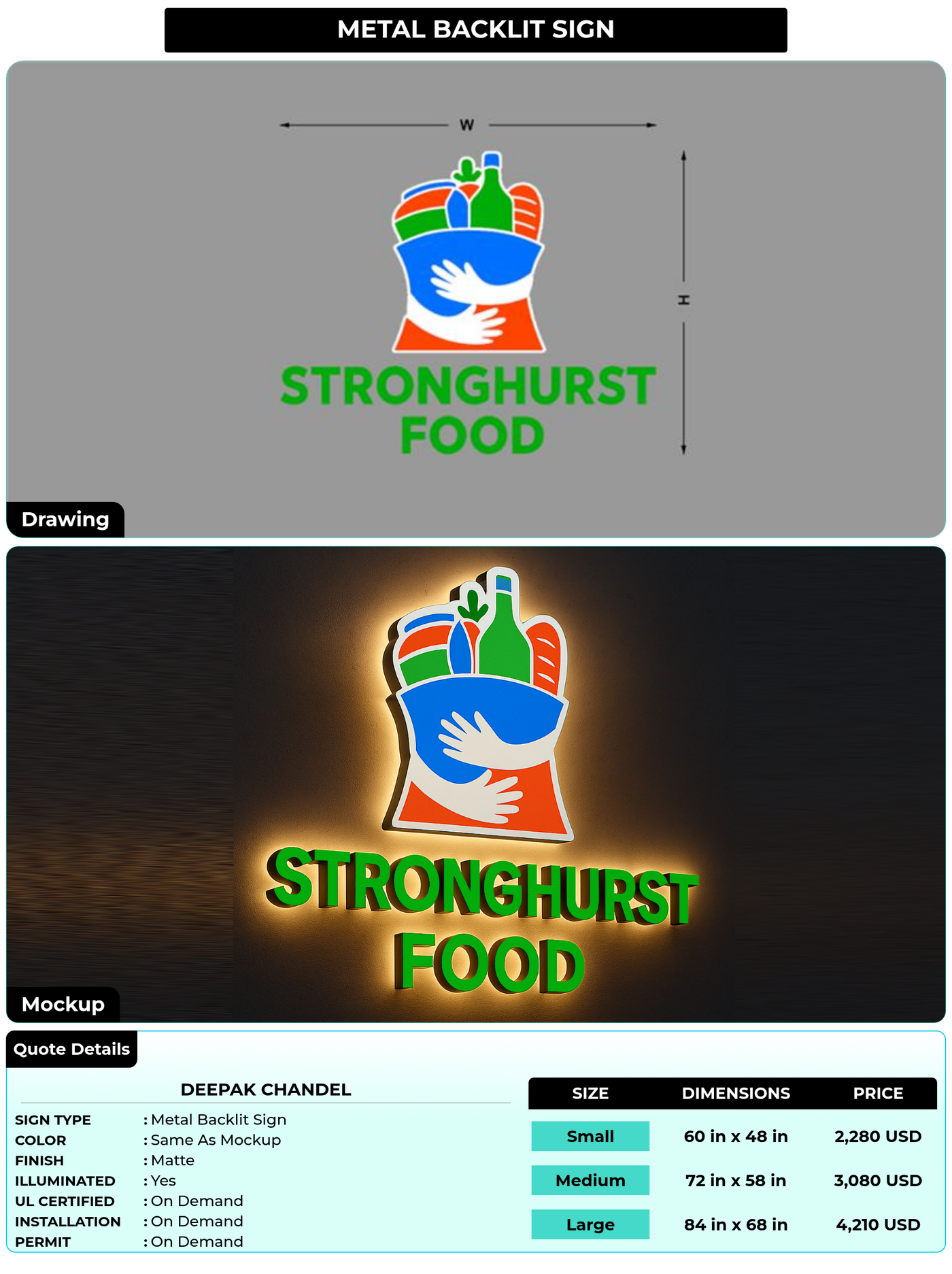 CUSTOM MOCKUP SIGN FOR Deepak Chandel