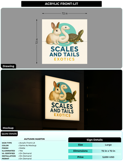 CUSTOM MOCKUP SIGN FOR Autumn Martin