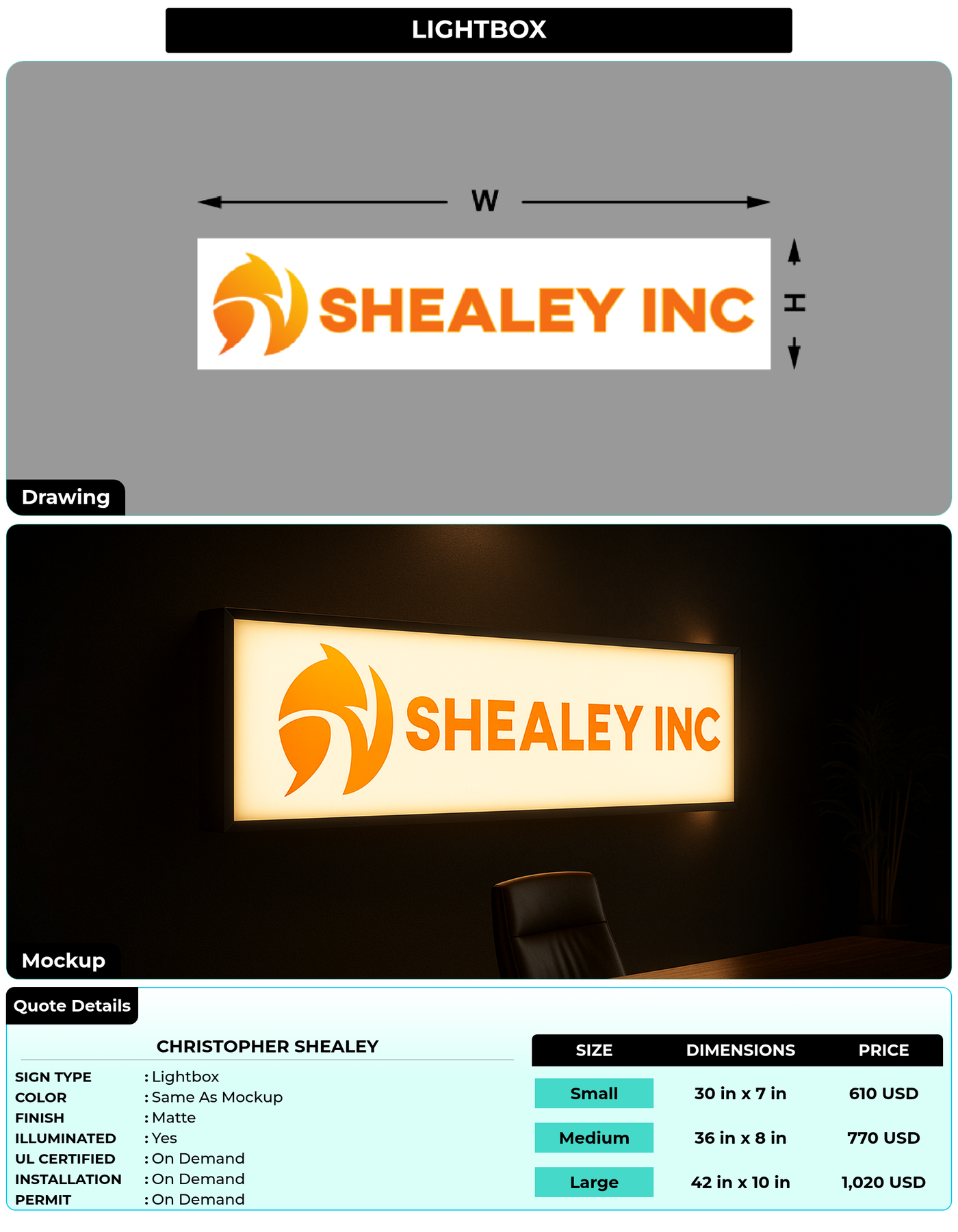 CUSTOM MOCKUP SIGN FOR Christopher Shealey
