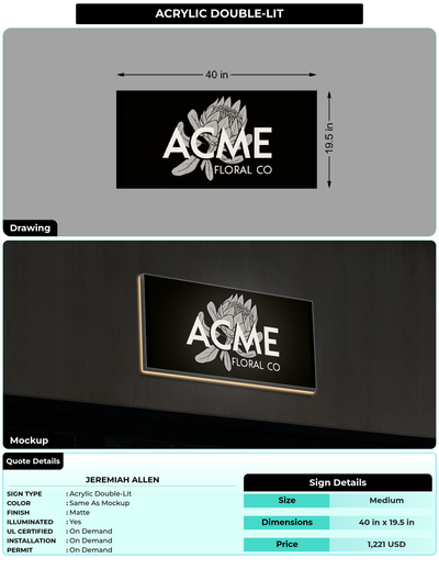CUSTOM MOCKUP SIGN FOR JEREMIAH ALLEN