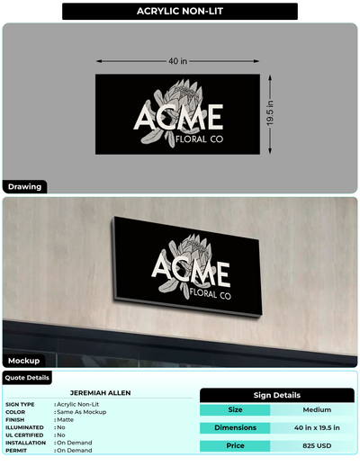 CUSTOM MOCKUP SIGN FOR JEREMIAH ALLEN
