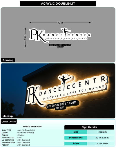 CUSTOM MOCKUP SIGN FOR Paige Sheehan